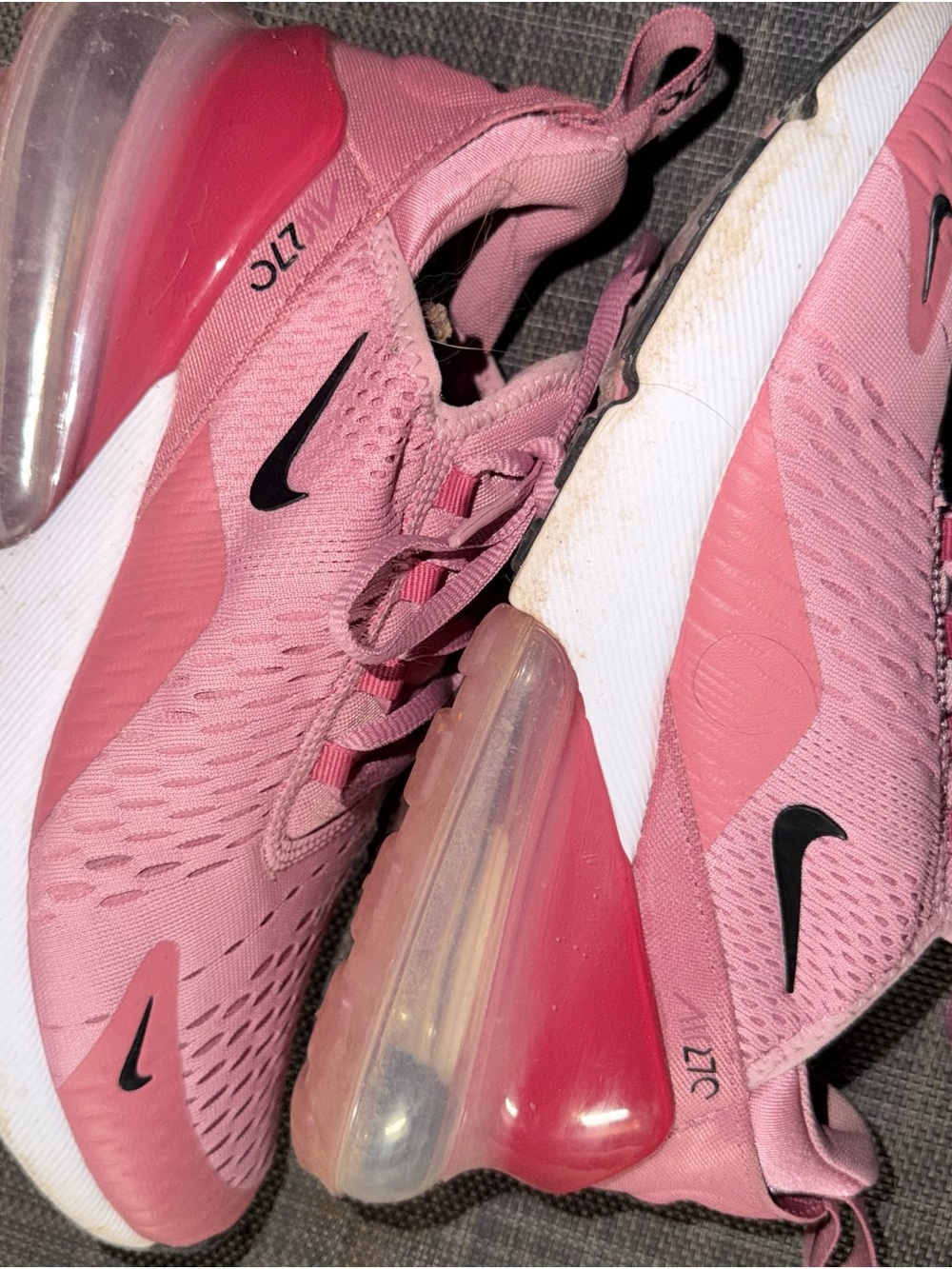 Nike Women’s Air Max 270 Pink with Black Swoosh